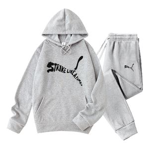 Sweat à capuche pour hommes et femmes ensembles de deux pièces en deux pièces Sweatshirt Sweatshirt Spring Street Clothing Tracksuit Sportswear Set