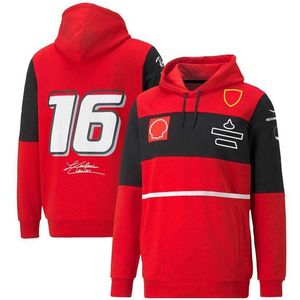 Hoodies voor heren en dames 2023 F1 Racing Team Formule 1 Herfst Winter Trui Nieuw Colbert Racer Series T-shirt Autofans Ademend Jersey Grote maten