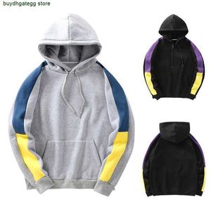 Heren- en dameshoodies Sweatshirts 2022 Fashion Europeaan Amerikaans merk Carhart Autumn Winter Trendy Sweater Raglan Sleeve Color Blocking Jacket