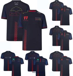 Nieuwe T-shirts voor heren en dames Formule 1 F1 Polokleding Topteam Racing Suit 11 Driver Fan Top Jersey Moto Motorcycle 4fzj