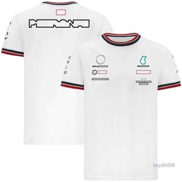 Nouveaux T-shirts pour hommes et femmes Polo F1 de Formule 1 Vêtements Top Costume de course Officiel Même style Uniforme d'équipe Fan À manches courtes Haut à séchage rapide Peut être