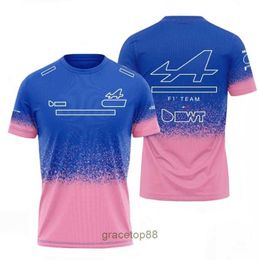 Nuevas camisetas para hombres y mujeres Fórmula Uno F1 Polo Ropa Ropa superior Traje de carreras Fans Equipo Media manga Transpirable 3kc7