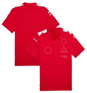 Nouveaux T-shirts pour hommes et femmes Formule 1 F1 Polo Vêtements Top Team Driver Saison Fans de voitures de course Jersey Sports d'été Tops 5ecw