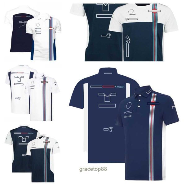 Nouveaux T-shirts pour hommes et femmes Formule 1 F1 Polo Vêtements Top Fans de course Salopette d'équipe à manches courtes Plus Taille Xsjo