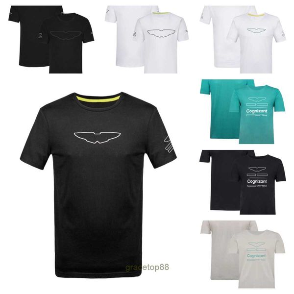 Nouveaux T-shirts pour hommes et femmes Formula One F1 Polo Vêtements Top T-shirt à manches courtes Racing T-shirt à col rond peut augmenter la taille des fans Manches courtes Nbry