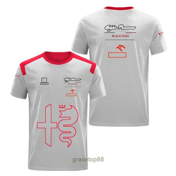 Nuevas camisetas para hombres y mujeres Fórmula Uno F1 Polo Ropa Top Team Fan Media manga Poliéster Secado rápido Transpirable Puede agregar tamaño G6k3