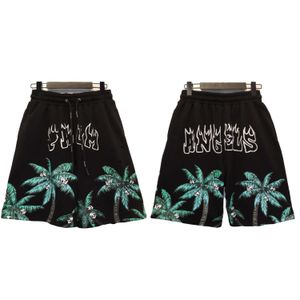 Shorts pour hommes et femmes 2023 Designer de mode Marque Summer Correct Palm New Palm Coconut Tree Print High Street Casual Loose Drawstring Trend