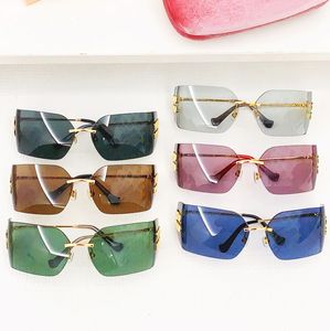 lunettes de soleil pour femmes lunettes de soleil de créateurs de luxe lunettes carrées lunettes de piste lunettes de soleil de designer pour femmes lunettes sans cadre lunettes de soleil féminité avec boîte