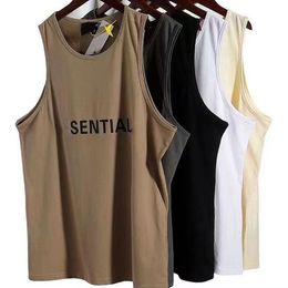 Diseñador de camisetas sin mangas para hombres y mujeres Top Erring Top Summer Dring Tank Toquing Sports Clásico, blanco, gris, caqui, marrón, cinco colores disponibles