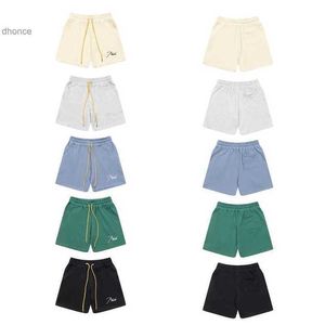 Heren- en dames trends Designer Fashion Rhude Micro Label Embroidery Lace Up Casual Shorts For Men Women High Street Beach Sports Capris