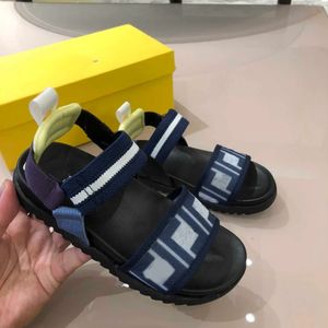 jongens sandalen kinderen ontwerper schoenen kinderbrief slipper merk zomer lint splicing flatform sandalen maat 26-35 grote jongens strand kinderen schoenen