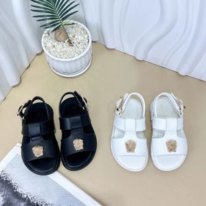 Kinder sandalen vaste kleur pailletten sandaal schoenen schoenen kinderen designer schoenen open teen comfortabele en niet -slip meisje slippers