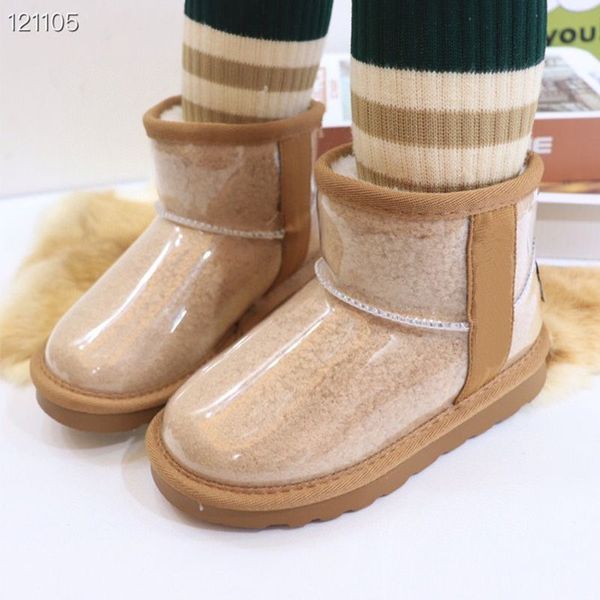 Enfants bottes de neige bottes chaudes étoile bébé garçons filles doux confortable en peau de mouton en peluche garder de beaux cadeaux d'anniversaire de Noël Aus taille 25-36