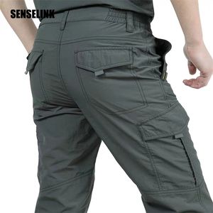 Pantalon cargo militaire léger tactique multi-poches pour hommes, respirant, décontracté, imperméable, à séchage rapide, 220108