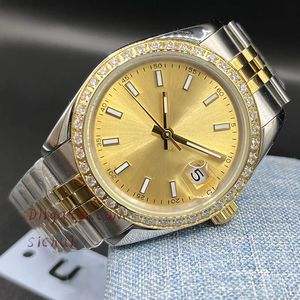 sichu1 Heren automatisch mechanisch horloge diamanten polshorloge ring 41 mm klassiek volledig roestvrij staal prachtig horloge designer spel saffier lichtgevende horloges