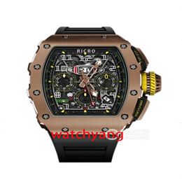 Automatisch mechanisch herenhorloge Japan West Iron City uurwerk natuurlijke rubberen band maat 49x41mm316 verfijnd staal multi-function2122