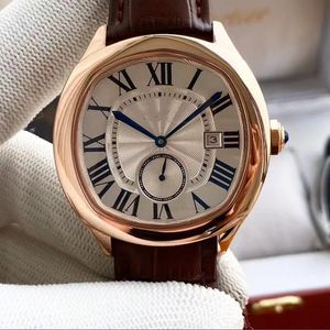 Automatische mechanisch horloge lederen bandontwerper Sapphire Sapphire Waterd Casual Classic Fashion Watch voor heren