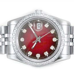 Mouvement automatique Mouvement Diamond Red Digal Red Luxury Mouvement de montre de montre de haute qualité 40 mm Automatique montre de luxe Watch avec Box Man Diamond Montres