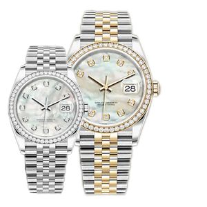 2023 Reloj de movimiento automático para hombres Relojes de cuarzo para mujer con caja Super Sapphire Relojes de pulsera de acero con diamantes a prueba de agua Reloj de lujo 41 mm / 36 mm / 31 mm / 28 mm