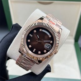 Heren automatisch uurwerk horloges kalender/datum diamanten dameshorloge lichtgevende waterdichte horloges luxe vouwhorloge 41/36/31/28 mm