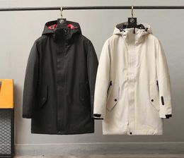 Nieuwste donsjack voor heren voor herfst en winter, topmatte nylon bedrukte stof op maat gemaakt, warm en veelzijdig, nieuwe stijl.