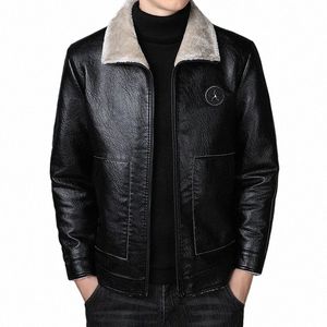 Automne et hiver pour hommes Nouveau surdimensionné Plus Veet Veste en cuir épais Jeune Fi PU Veste en cuir Manteau Taille Vêtements 2023 01qu #