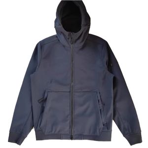 Automne masculin et hiver Nouvelle veste à capuche à coque molle simple Couleur continue polaire Pull de loisirs Q0122