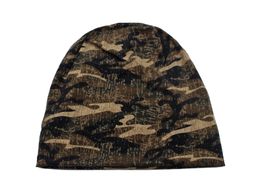 Heren Herfst Skullies Mutsen Muts Ademend Vrouwen Gebreide Hoeden voor Mannen Gorros Bonnet Camouflage Unisex Beanie Hat Brimkless GLB