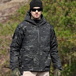 Parka tactique de camouflage d'hiver d'automne masculin avec capuche M65 Clothing de travail chasse en plein air