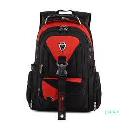 Mochila para hombre Mochila suiza Oxford impermeable para hombre Mochila para portátil de 17 pulgadas Mochila dominante Mochila para mujer de alta capacidad