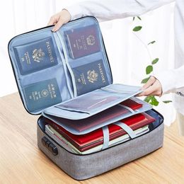 Männer Tasche für Dokumente A4 Büro Laptop Tasche 15 6 Polyester Passwort Datei Organizer Wasserdicht Frauen Aktentasche Briefs Portab293u