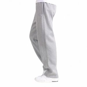 Pantalon Baggy pour hommes, couleur unie, pantalon de survêtement ajusté, élastique, décontracté, Extra grande taille, jogging, sport, ample, i4g5 #