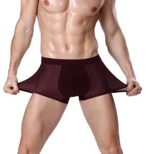 Men de bambou pour hommes sous-vêtements hommes sous-vêtements Boxershorts hombre respirants grand taille sexy culotte mâle short masculin lingerie