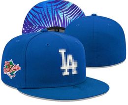 Dodgers de béisbol para hombres Sombreros de tamaño ajustado Sombreros LA Snapback Serie mundial Hip Hop blanco SOX Gorras deportivas Chapeau Grey Stitch Heart "Serie" "Love Hustle Flowers para mujeres a12