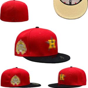 Baseball masculin Houston Fitted Size Hats SD Snapback Hats Classic Sox Royal Hip Hop Sport Caps Chapeau Grey Stitch Heart 