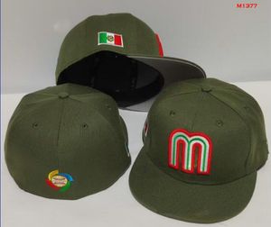 Honkbal Mexicos-pasvormhoeden voor heren NY Snapback-hoeden World Series wit Hip Hop SOX Sportpetten Chapeau Grijs Stitch Heart 