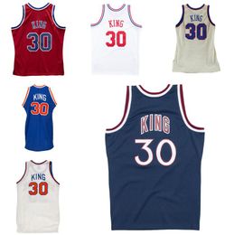 Gestikt basketbalshirt Bernard King 1982-93 86-87 90-91 mesh hardhout klassieke retro jersey heren dames jeugd S-6XL
