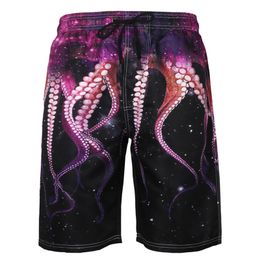 Mentes de plage Mentes Swim Trunks Plus Taille Octopus Monster Kraken Hawaii Style Sea Pool Dropship lâches # A 230615