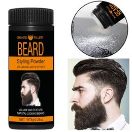 Polvo de barba para hombres Polvo Polvo Fluffy Textura voluminante