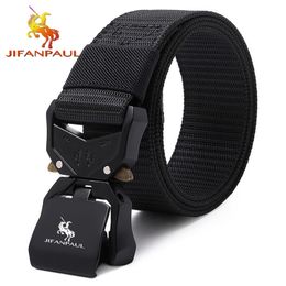 Ceinture pour hommes Armée Chasse en plein air Tactique Multi Fonction Combat Survie Haute Qualité Marine Corps Toile Pour Nylon Mâle Luxe 220712