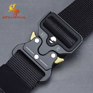 Heren Belt Army Outdoor Hunting Uactical Multi Function Combat Survival High Quality Marine Corps Canvas voor Nylon Male Luxe X07 2586