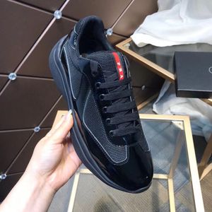 Mannen zwart lederen sportschoenen hoge kwaliteit platte comfortabele mesh lace up casual outdoor sneakers mkjJJ0001 MKJL0002