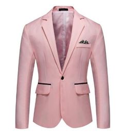 Mannen Blazer Knap Klein Pak Slim Fit Blazer Stalknecht Mannen Mode Business Casual Terno Masculino Jurk Blazer256W