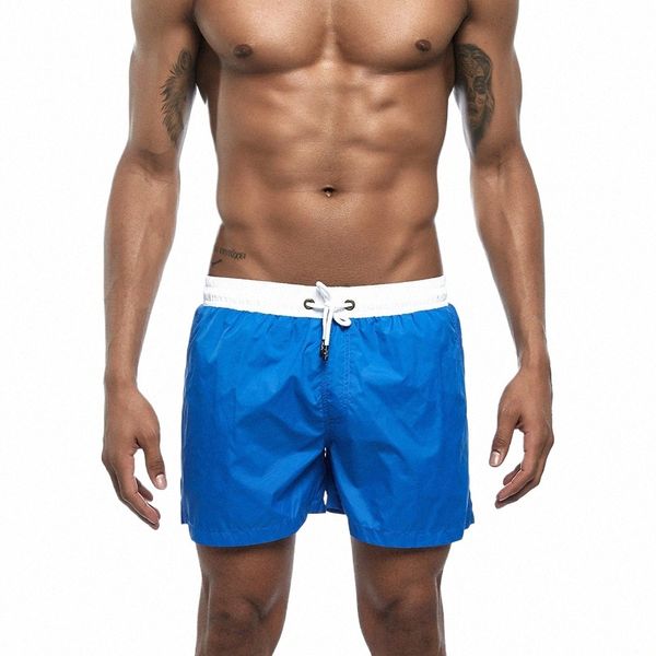 Board Short Beach Running Natation Surf Sport Fitn Pantalons de survêtement Sexy Homme Maillots de bain Patchwork S9jC #