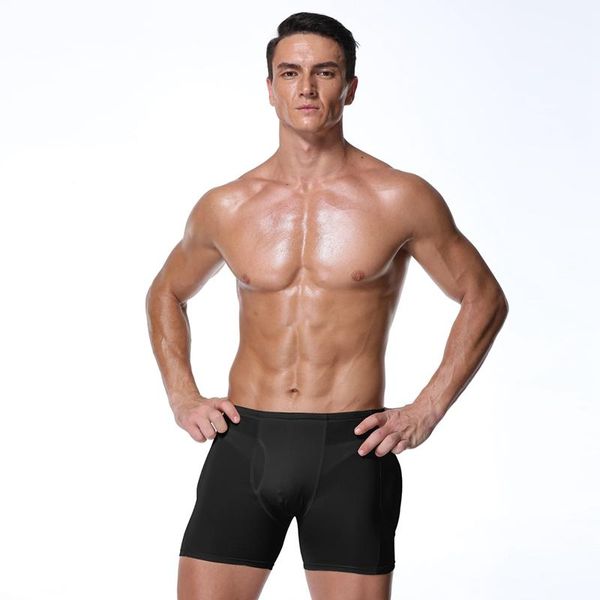 Moldeadores de cuerpo para hombres ButtﾠLifter Booty Underwear Hombres Hip Enhancer Pad Shapewear Fake Ass Bragas adelgazantes sin costuras Panty Shaper Workout Shorts