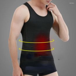 Mannen Body Shapers Compressie Modellering Vetverbrander Borst Tummy T-Shirt Corset Mannen Afslanken Shaper Houding Vest Mannelijke Buik Corrector