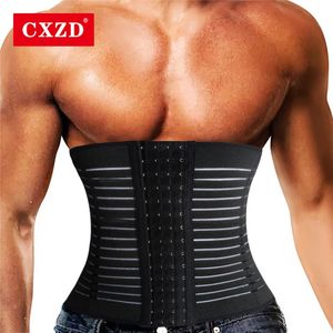 Shapers de cuerpo para hombres CXZD EST Cinturón Hombres Sudor Shaper Cuerpo Transpirable Modelado Tummy Correa Entrenamiento Shapewear Grasa Pérdida de peso Faja adelgazante 231213