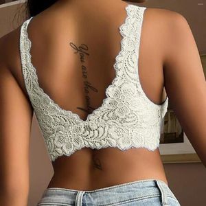 Corps pour hommes Shapers Glamorous Summer Hollow Breautable Back Push Up Up Rovible Remplace Sexy Lace Bralette Bra Compression Loose