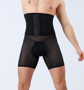 Heren Body Shapers Hoge Taille Afslanken Broek Trainer Tummy Control Compressie Shaper Maag Buik Gordel Ondergoed