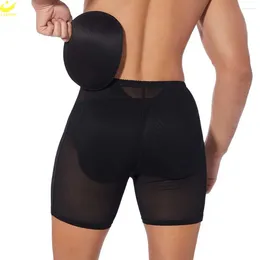 Heren Body Shapers LAZAWG Gewatteerde BuLifter Voor Mannen Slipje Buikcontrole Hip Enhancer Shorts Push Up Booty Lifting Ondergoed Afslanken